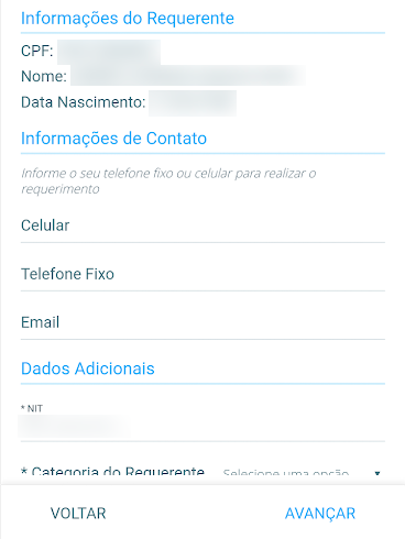 Valide seus dados e insira informações de contato (Imagem: André Magalhães/Captura de tela))