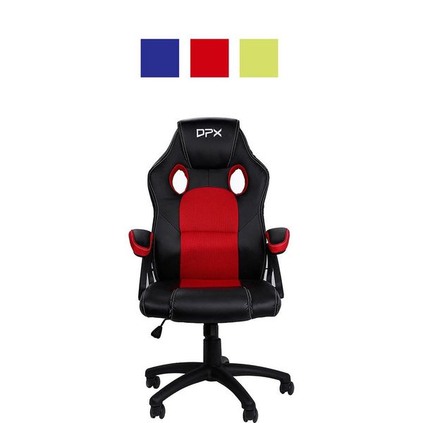 Cadeira Gamer Preta/Verde Reclinável e Giratória GT5 - DPX