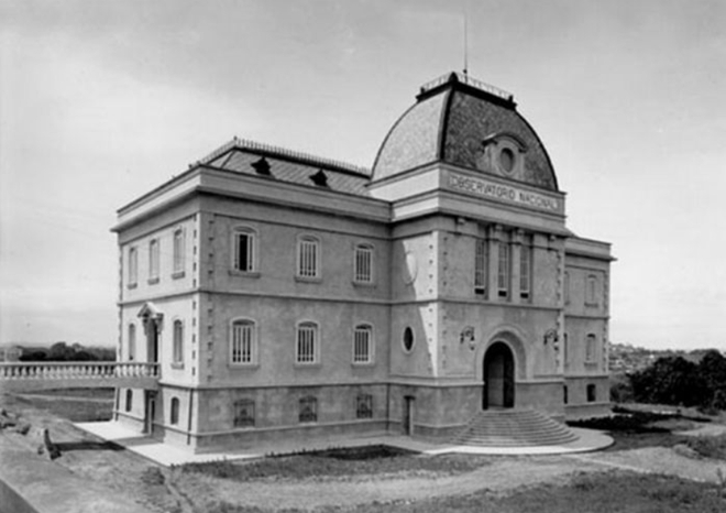 Edifício sede do Observatório Nacional construído no início do século XX (Imagem: Reprodução/Arquivo ON/acervo MAST)