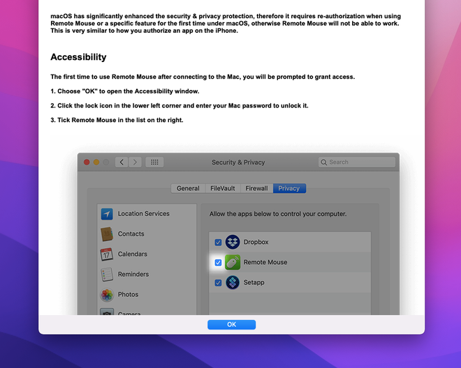 Clique em OK para abrir as Preferências do Sistema do Mac. Captura de tela: Lucas Wetten (Canaltech)