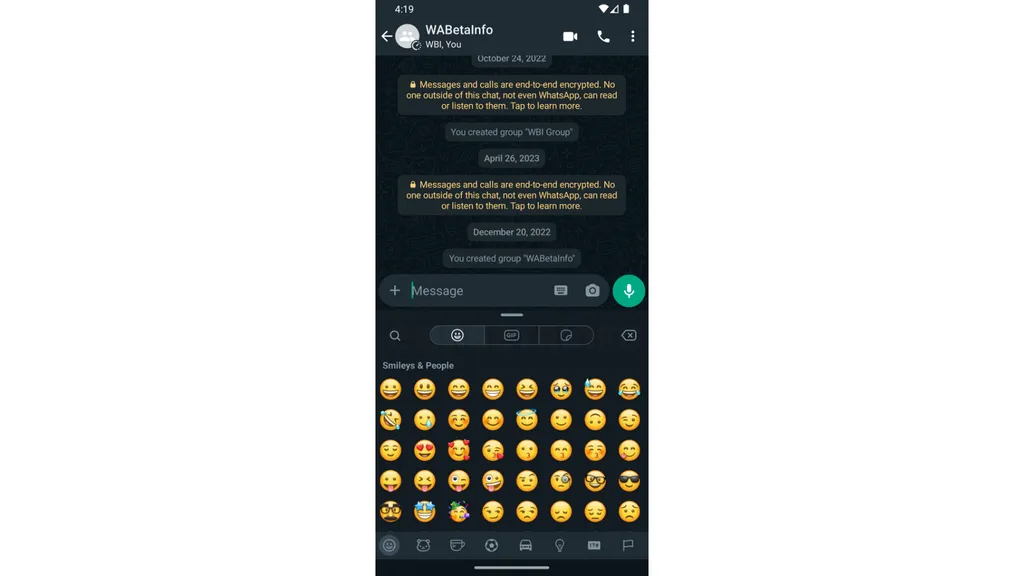 WhatsApp: teclado de emojis está pronto para teste! - Leak