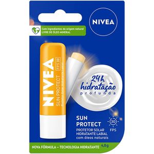 NIVEA Protetor Solar Hidratante Labial Sun Protect FPS 30 4,8 g