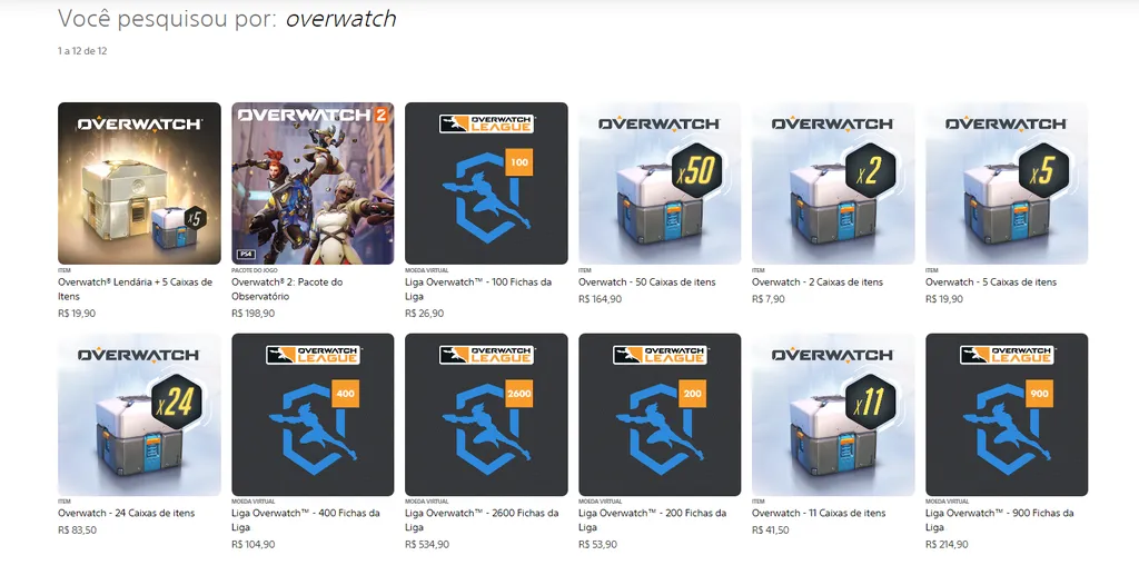Edição individual de Overwatch não está mais disponível para compra. (Imagem: Captura de tela/Bruna Penilhas/Canaltech)