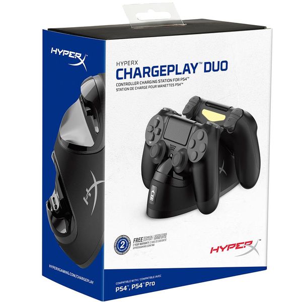 ChargePlay Duo HyperX Carregador para Controle PS4 Dualshock 4, 2 Portas [BOLETO]