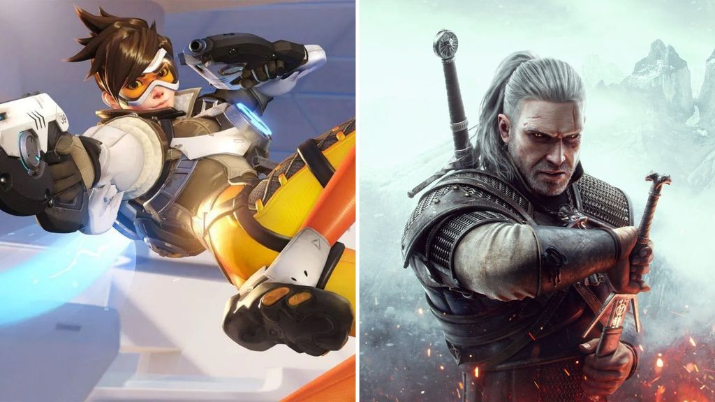 Geralt, de The Witcher e Tracer, de Overwatch