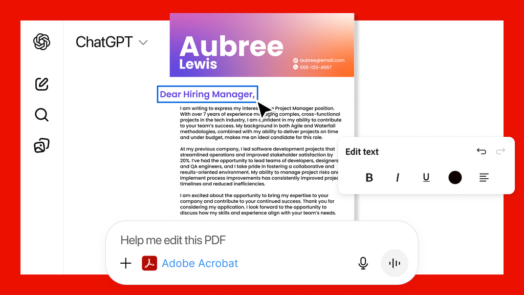 Adobe Acrobat no ChatGPT