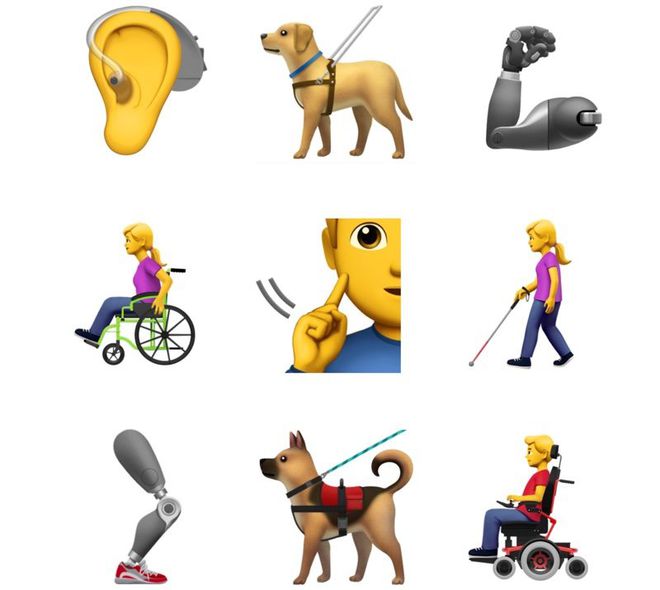 Apple submete emojis sobre acessibilidade para aprovação da Unicode Consortium