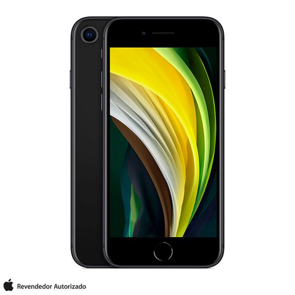 iPhone SE Preto, com Tela de 4,7", 4G, 64 GB e Câmera de 12 MP - MX9R2BZ/A [À VISTA]