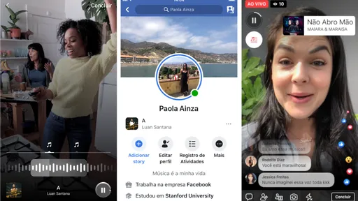 Facebook e Instagram ganham recursos musicais no Brasil