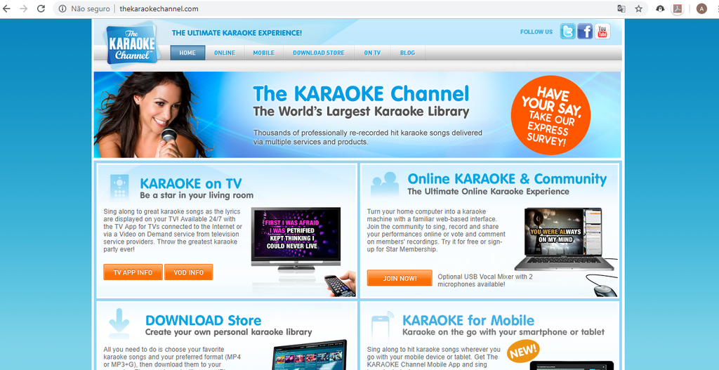 The Karaoke Channel (Captura de tela: Ariane Velasco)