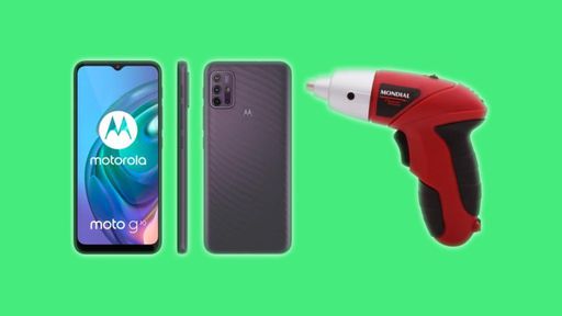 DIA DOS PAIS | Kit com Moto G10 e parafusadeira é ótima opção de presente