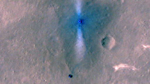 Sonda da NASA tira nova foto do rover chinês na superfície de Marte