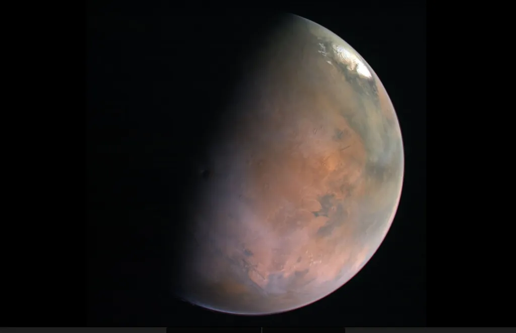 Se lançado em 2028, o rover precisará enfrentar a temporada de tempestades de areia de Marte (Imagem: Reprodução/Mars Hope/NYUAD/Atlas of Mars)