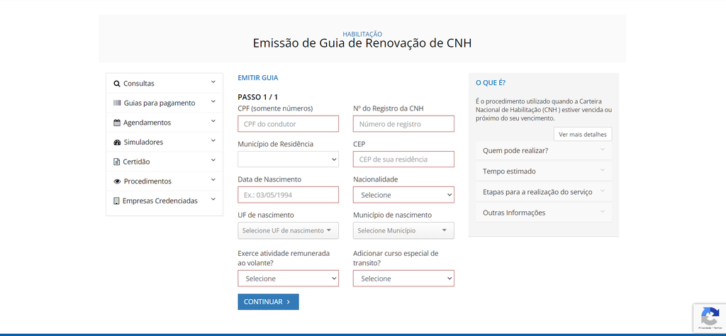 Quem mora em Alagoas pode renovar sua habilitação através do site do Detran (Imagem: Captura de tela/Fabrício Calixto