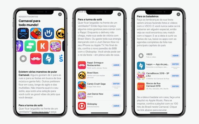 App Store entra em clima de Carnaval