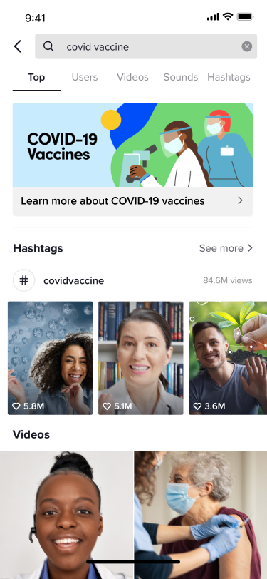 TikTok terá FAQ sobre vacinas (Imagem: divulgação/TikTok)