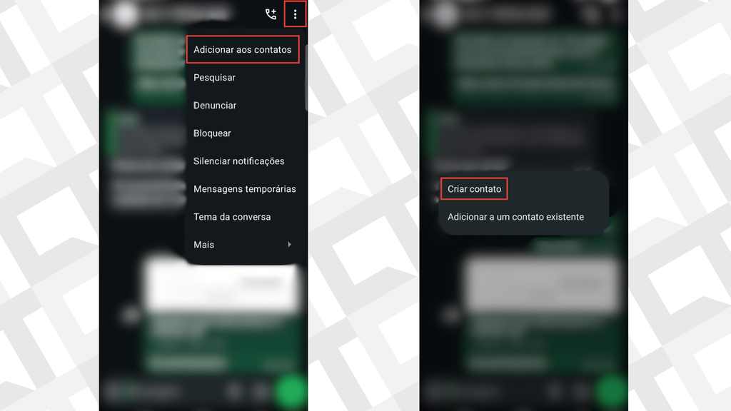 Passos para salvar contato no WhatsApp