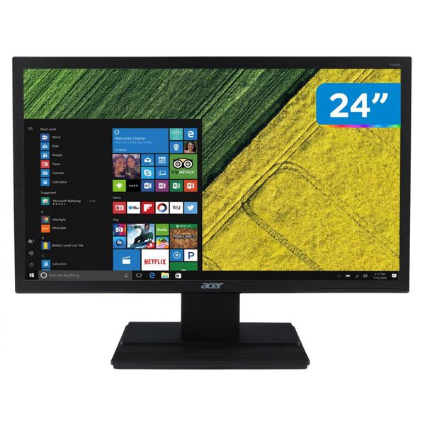 Monitor para PC Acer V246HL 24” LED Full HD - HDMI VGA TN [À VISTA]