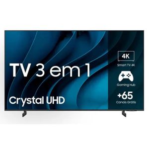 Smart TV Samsung 43" Crystal UHD 4K 43CU8000 2023 Design AirSlim Painel Dynamic Crystal Color Tela