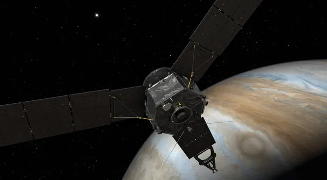 A sonda Juno chegou a Júpiter em 2016 (Imagem: Reprodução/NASA)