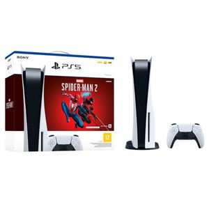 Console Playstation 5 Sony, SSD 825GB, Controle sem fio DualSense, Com Mídia Física + Jogo Marvels Spider-Man 2 | CUPOM