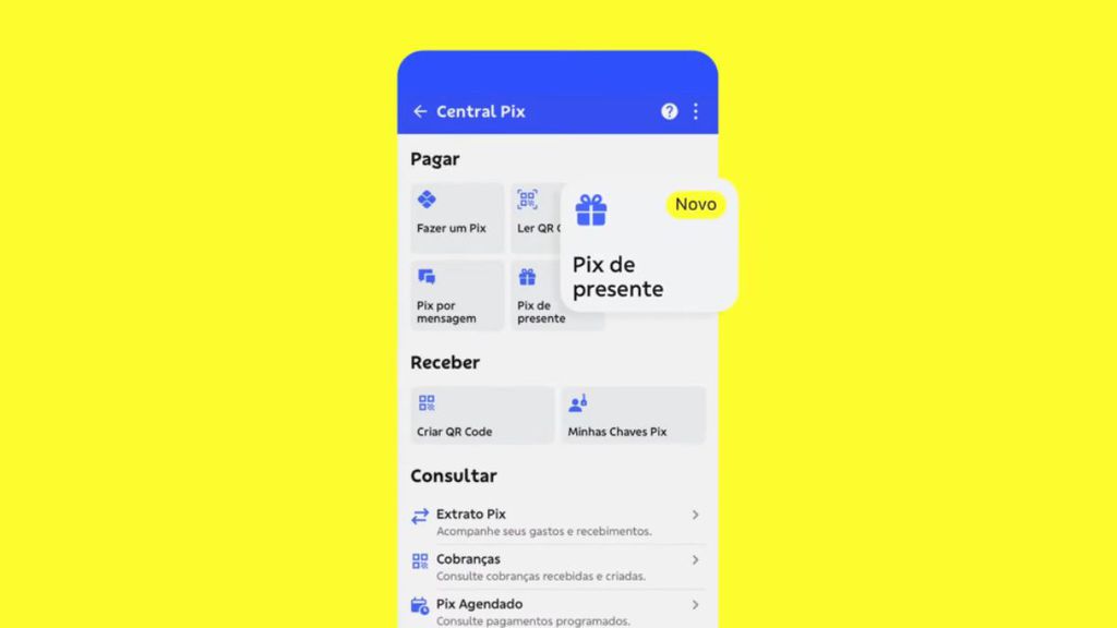Pix de presente no Banco do Brasil
