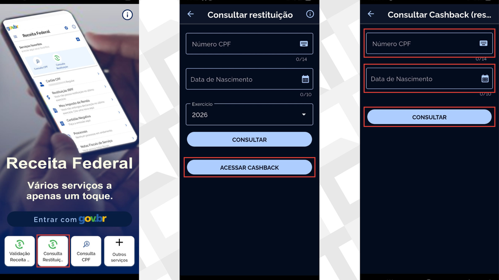 Passos para conferir se tem direito ao cashback do IRPF