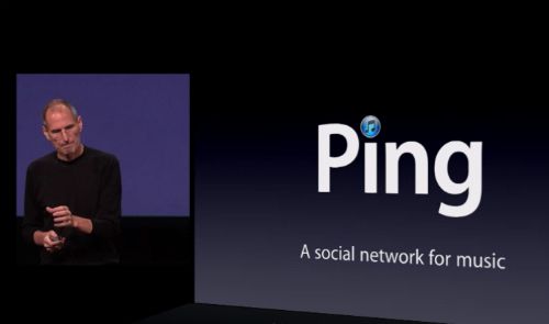 Steve Jobs anunciando o Ping, em 2010