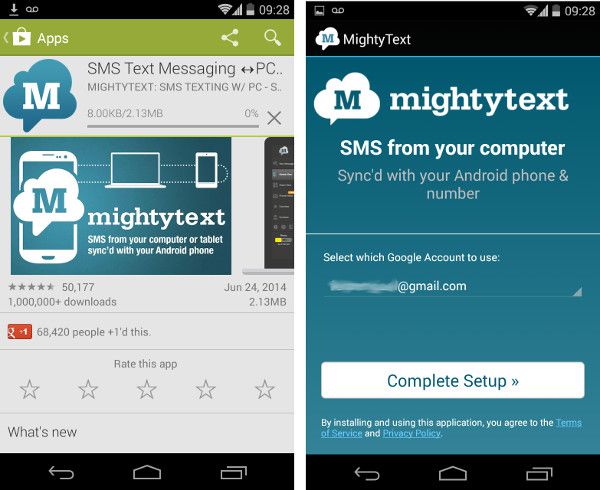 MightyText no Android