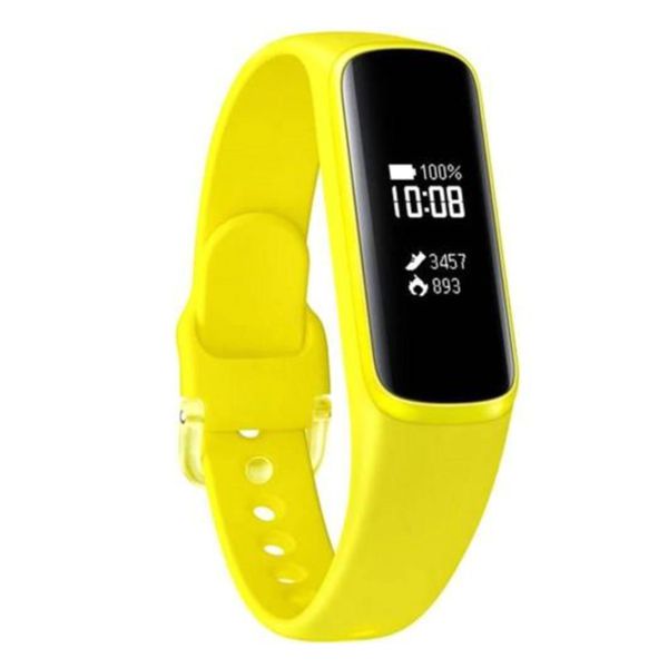 Smartband Galaxy Fit E Pulseira de Silicone Monitor Cardíaco Amarelo Samsung