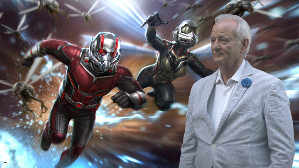 Murray deixou claro que não quer mais voltar para nenhum filme de heróis depois de Homem-Formiga e Vespa (Imagem: Reprodução/Marvel Studios, A24)