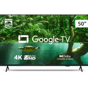 Smart TV Philips 50" LED 4K UHD Google TV 50PUG7408/78 [LEIA A DESCRIÇÃO - CASHBACK]