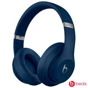 Fone de Ouvido Beats Studio 3 Bluetooth Headphone Over Ear Skyline Puro Cancelamento Ativo de Ruído Azul