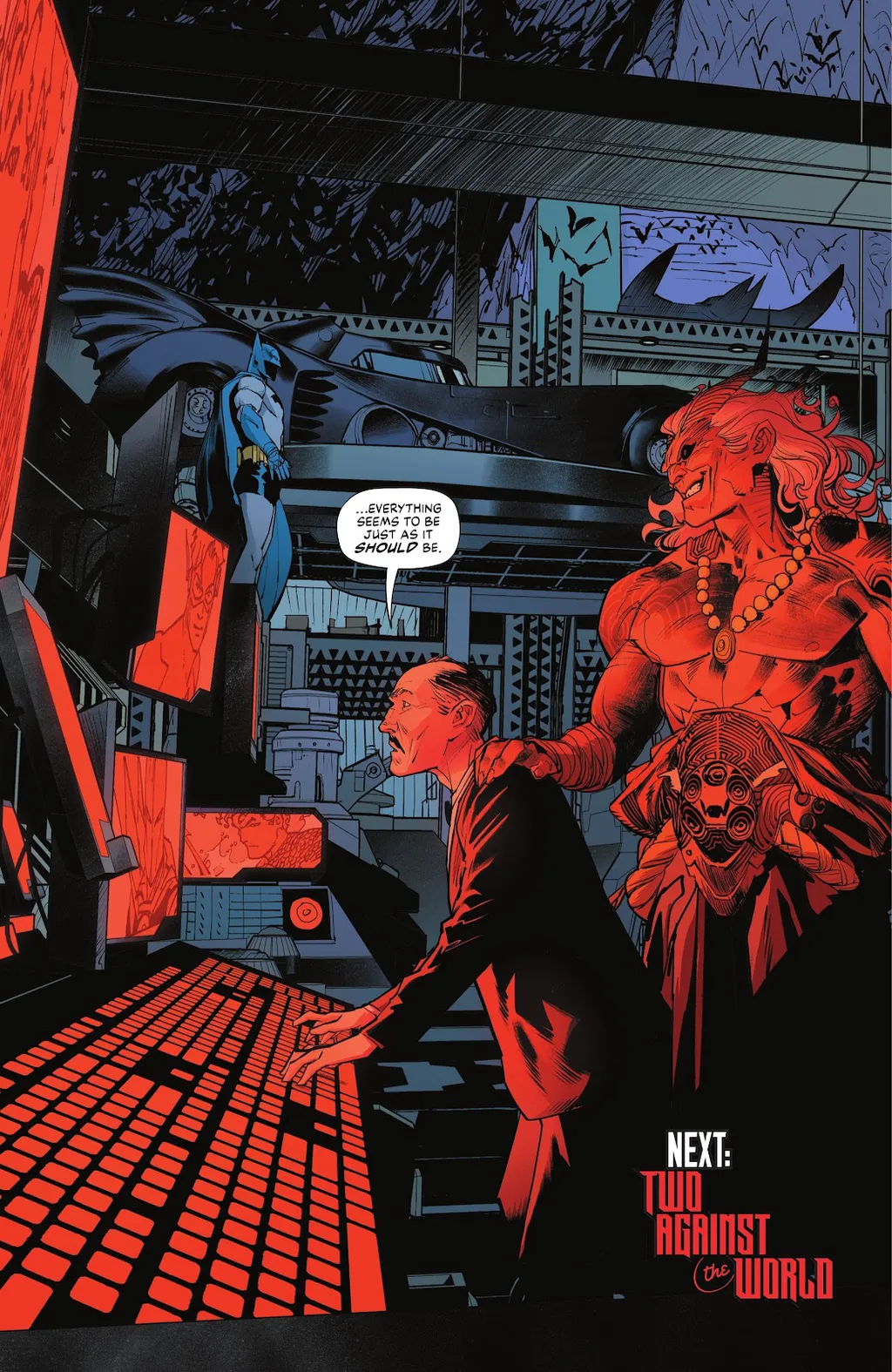 Alfred se volta contra a Liga da Justiça em cena de Batman/Superman: World's Finest nº 3 (Imagem: Reprodução/DC)