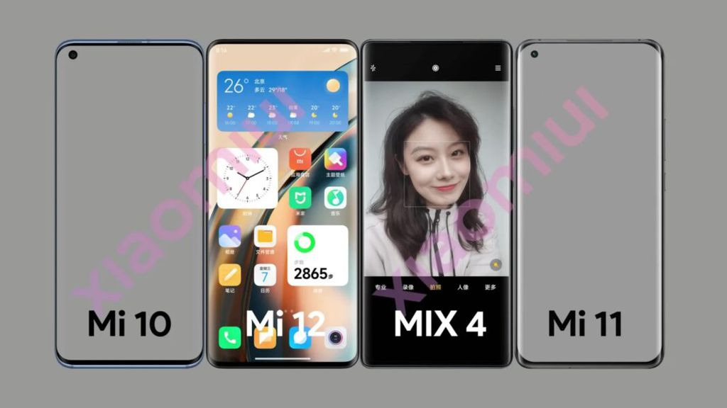 Comparação entre os topo de linha mais recentes da Xiaomi (Imagem: Reprodução/Xiaomiui)