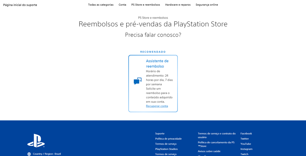 UTILIDADE PÚBLICA - Como pedir reembolso na PSN BR