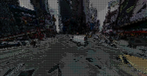 Google Street View ASCII