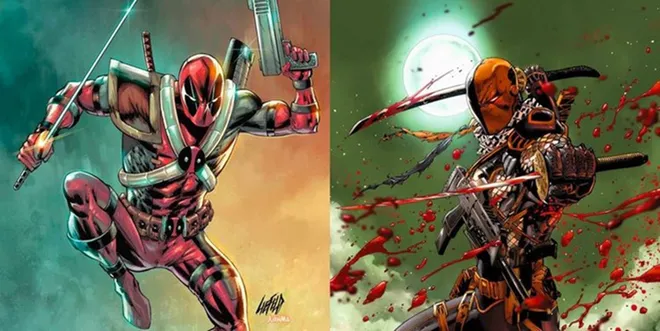 Deadpool, da Marvel Comics, e Exterminador, da DC Comics (Imagem: Reprodução/Marvel Comics/DC Comics)