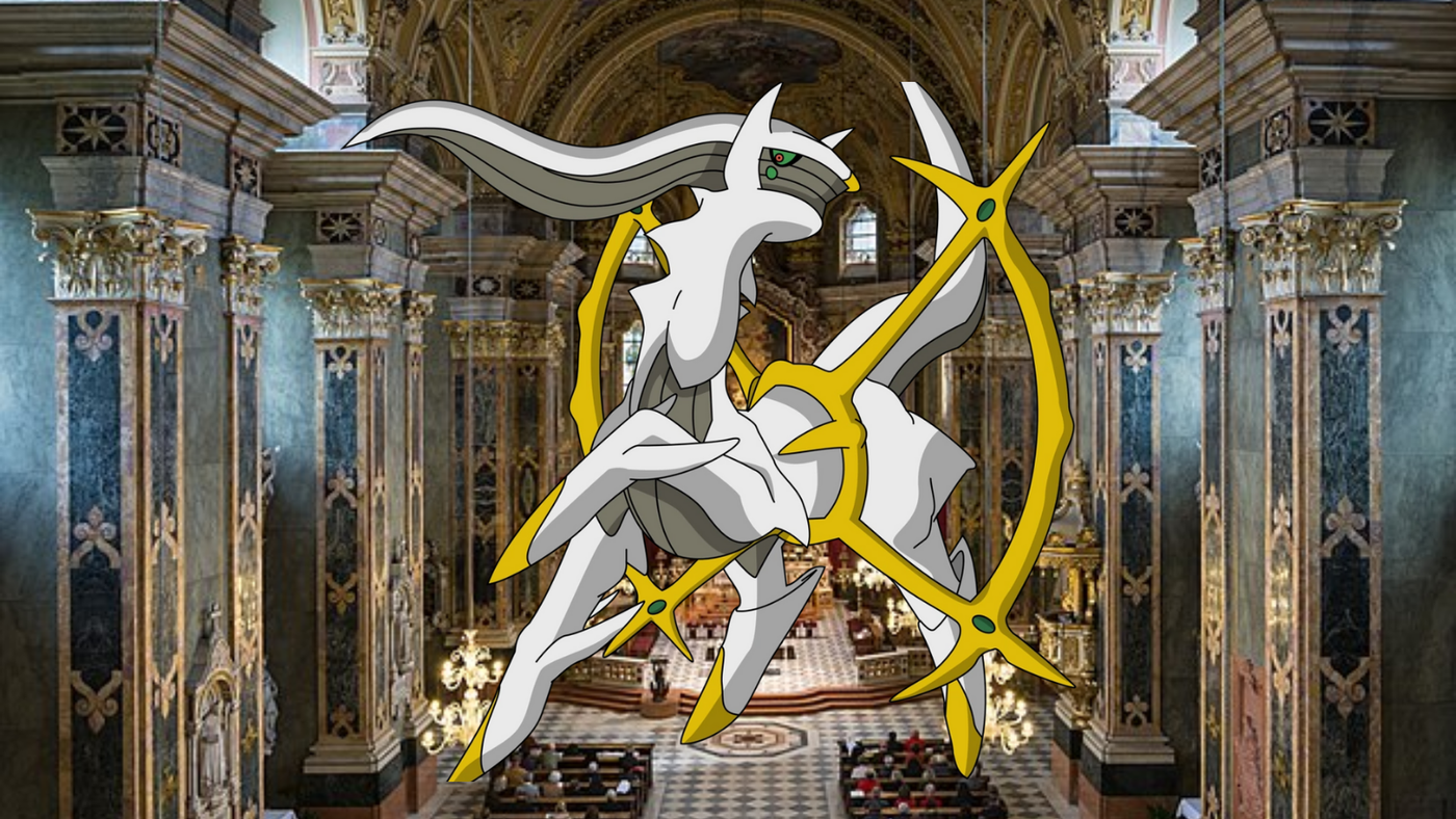 Arceus é o Deus cristão do mundo Pokémon