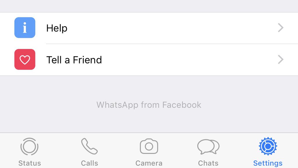 Mensagem adicionada no menu de configurações que indica que o WhatsApp pertence ao Facebook (Captura: WABetaInfo) 