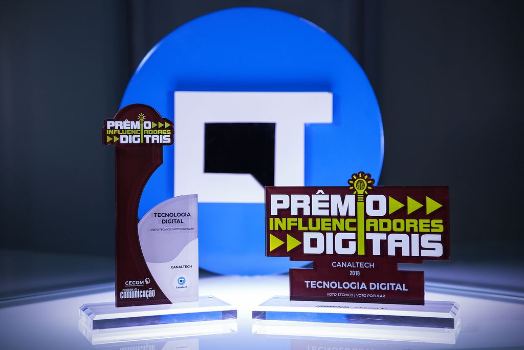 Prêmio Influenciadores Digitais 2018 e Destaque na categora Tecnologia Digital (Foto: Leonardo Pavini)