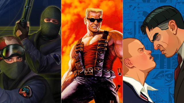 Divulgação/Valve, 3D Realms, Rockstar)