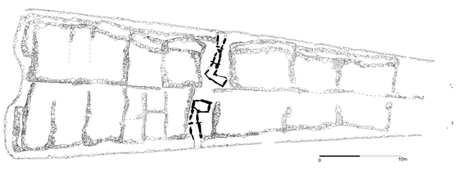 Configuração interior do túmulo (Imagem: Reprodução/David Reich et al.)