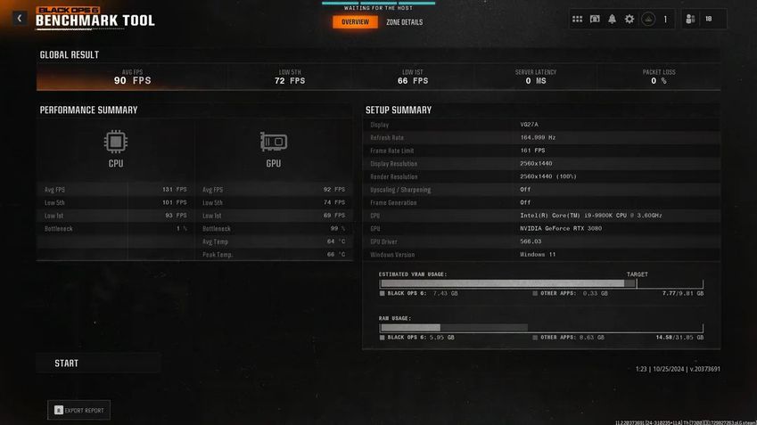 Call of Duty Black Ops 6 Upscaling Benchmark