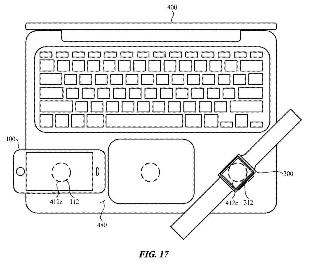 Futuros MacBooks poderão carregar iPhones e iPads por indução, indica patente