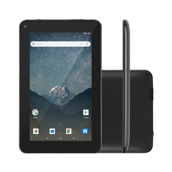 Tablet Multilaser M7 GO WI-FI 16GB Android Oreo Quad Core Tela 7 Pol. Câmera Traseira 2MP Frontal 1.3MP Preto [À VISTA]