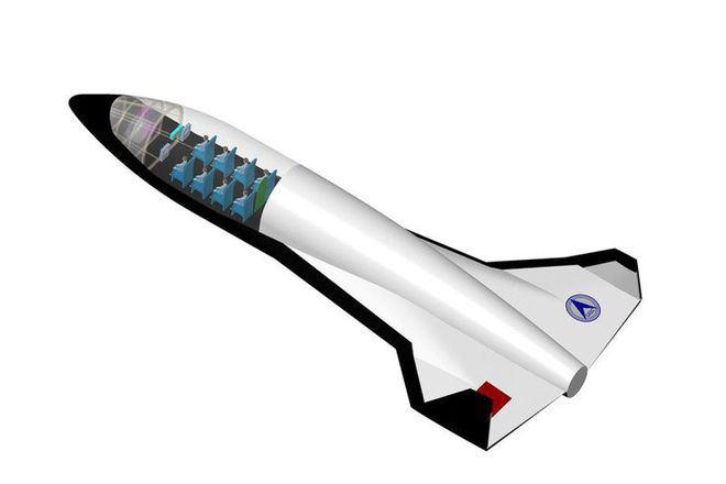 Design da nave chinesa que levará turistas ao espaço (Imagem: China Academy of Launch Vehicle Technology)