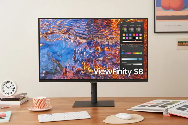 O ViewFinity S8 já está disponível no mercado sul-coreano (Imagem: Divulgação/Samsung)