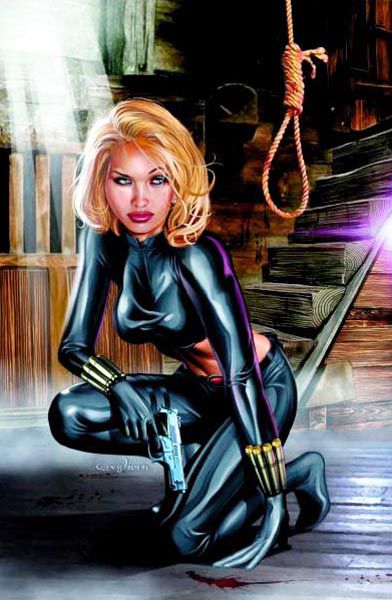 Yelena Belova foi rival de Natasha Romanoff nos quadrinhos, ambicionando o nome "Viúva Negra" para si: personagem deve aparecer no filme da heroína em 2020 (Imagem: Reprodução/Marvel Wiki)