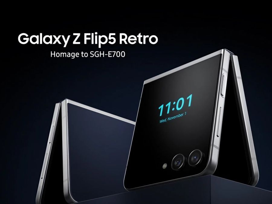 Galaxy Z Flip 5 Retro celebra 1º celular de antena embutida da